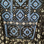 Sundance  Livie Embroidered Black Blue Peasant Boho Dress size PXXS Photo 6