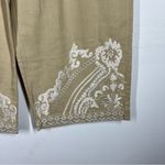 Soft Surroundings NWT Embroidered Crop Pant Size Medium Photo 4