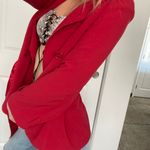 Larry Levine Red Trench Style Coat Photo 1