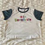 Free People White Black Pink Blue Green Hi-Frequency Ransom Note T-Shirt Sz 2XL Photo 16