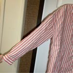 Time & Tru  Orange-Red/White Striped Popover Blouse XL Photo 3