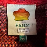 Farm Rio  Full Of Hearts Jacquard Sweater Rainbow Wool Blend Juliet Sleeves XS Photo 11