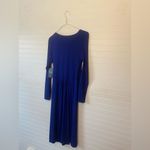 PURE Collection Royal Blue Long Sleeve Drape Waist Dress Size 8 Photo 5