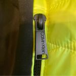 Calvin Klein  Women Performance Puffer Jacket XL Mixed Media Neon Yellow Black Photo 10