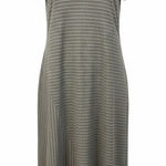 *Pure Jill Maxi Dress Womens L Brown 100% Cotton Coastal Granola Lagenlook Boho Size L Photo 0