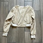 Beige Cropped Jacket Size 10 Photo 4