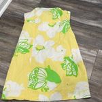 Lilly Pulitzer  Bowen Yellow Butterfly Print Strapless Dress Size 4 Photo 0