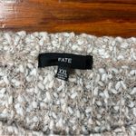 Fate Clairina Textured Mixed Yarn Colorblock Sweater ~ Size XXL Tan Photo 9