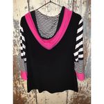 Joseph Ribkoff  striped zip up hoodie, size XS Small, vintage Photo 6