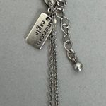 American Eagle Outfitters Long Silver Moon Pendant Necklace Photo 2