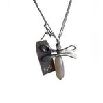 J. Jill Silver Necklace with Bow Dragonfly Pendant Photo 1