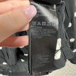 All Saints Black‎ White Polka Dot Button Down Top Photo 2