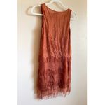 Lush Clothing Lush womens rust layered fringe dress XS Photo 14