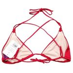 L’Agent by Agent Provocateur Robbie Red String Bikini Top Size Medium NWT Photo 3