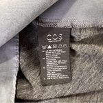 COS  gray mixed media blouse wool‎ Photo 3