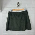Abercrombie & Fitch Green Faux Suede Pocket Mini Skirt Size 8 Photo 8