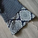 Knox Rose Shirt Womens Medium Boho Wrap Blouse Wide Bell Sleeves Blue Photo 4