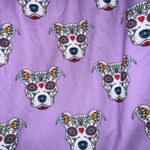 Pitbull Clothing Co Purple and black sugar skull pitbull dog pajama pants Size XL Photo 2