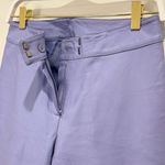 Newport News Vintage Leather Wide Leg Pants Size 6 Purple 90s Chic Retro Classic Photo 3