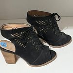 Restricted high heel black cut out‎ shoes size 6.5 Photo 0