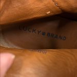 Lucky Brand  Pexton Suede Leather Boots Zip Floral Moroccan Blue Ankle Bootie 7.5 Photo 6