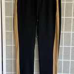 Koral Brink Valo mesh-stripe Ankle Sweatpants -Black Iced coffee small Photo 1