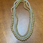 Bundle of Vintage handmade stretch pearl necklaces Yellow Photo 1
