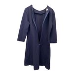 Escada Sport Sheath Dress 6 Navy Blue Knee Length 3/4 Sleeve Designer Crewneck Photo 3