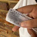 Ninety Percent White Organic Cotton Ribbed Camisole Tank Top Women's Size Small Photo 6