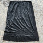 Vintage Nan Flower Nylon & Lace Slip Skirt Black Large Photo 3