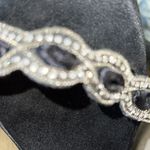 Nina  Black Fabric Rhinestone Shoes Size  7.5 M Photo 5