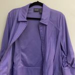 Additions by Chico’s women purple ruffle sleeves light jacket size 2 Photo 5