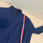 Lafayette 148 Royal Blue Cotton Blend Robe mini Dress w/ Elastic Waist sz M Size M Photo 10