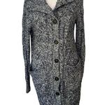 J.Crew Point Sur blue & white knit button front cardigan size XS Photo 0