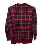 Ralph Lauren VTG Polo Mohair Blend Red Black Plaid Cardigan Sweater Women's Sz M Photo 4