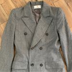 Givenchy  Couture Paris Grey Double Breasted Hourglass Wool Blazer Jacket Size S Photo 5
