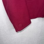 Talbots Vintage Fuschia 100% Wool Blazer Jacket Womens 8 Open Front Long Sleeve Photo 3