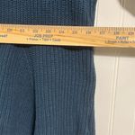 J Jason Wu Peplum Sweater M QVC Rib Knit Flared Hem Navy Blue Cotton Blend Size M Photo 3