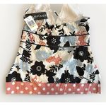 Rampage NWT VTG Y2K Women M Blue Black Floral Halter Empire Babydoll Coquette Photo 2