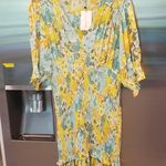 Faithfull the Brand 💕💕 Margherita Shirred Crepe Mini Dress Annina Floral 10 NWT Photo 12