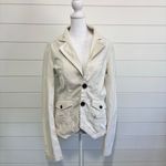 Diesel Vintage Off White Jacket/Blazer Embroidered Finish 100% Cotton. Size L Photo 3