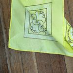 Neon yellow bandana hair accessory summery style bright design one size Photo 1