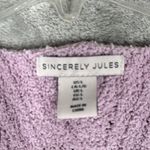 Sincerely Jules Sweater Womens Large Purple Nubby Knit Warm Cozy Barbie Preppy‎ Size M Photo 4
