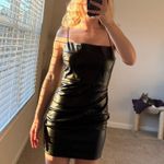 Windsor Black Leather Dress Photo 0