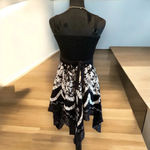 Source Unknown asymmetrical Smocked Top fairy whimsygoth dress Embroidery With Crochet Sz Small Photo 2