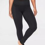 Athleta Elation Hybrid Tights Leggings Black Sz Small Ribbed High Rise Photo 0