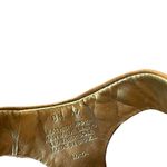 Antonio Melani Leather Maya Sandals Jewel Studded Turquoise & Gold Slip On Sz 8 Photo 4