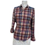 CHAPS Chap’s button down flannel embroidered flannel Photo 1