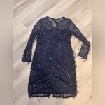 NWT Elegant sequin ‎ Navy Beaded Dress Blue Size XXL Photo 4