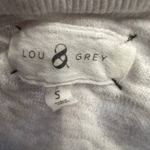 Lou & grey Lou &‎ Grey Sweatshirt Womens Small White Gray Baroque Print Thick Casual Lounge Photo 5